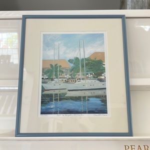 Saint Martin Framed and signed numbered Art